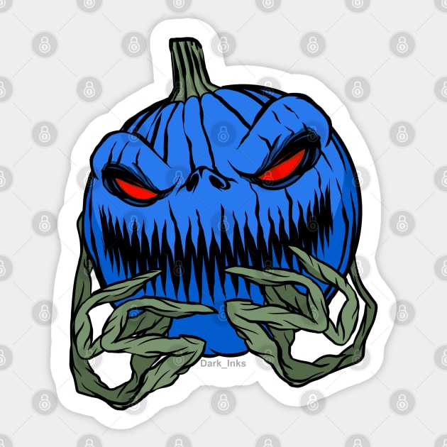 Midnight Pumpkin Sticker by Dark_Inks